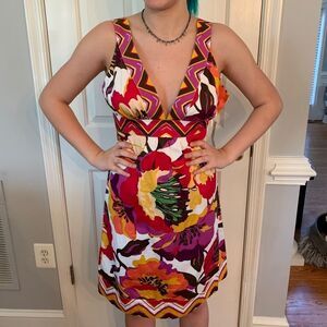 a.n.a. Sleeveless Floral dress size 4 NWT